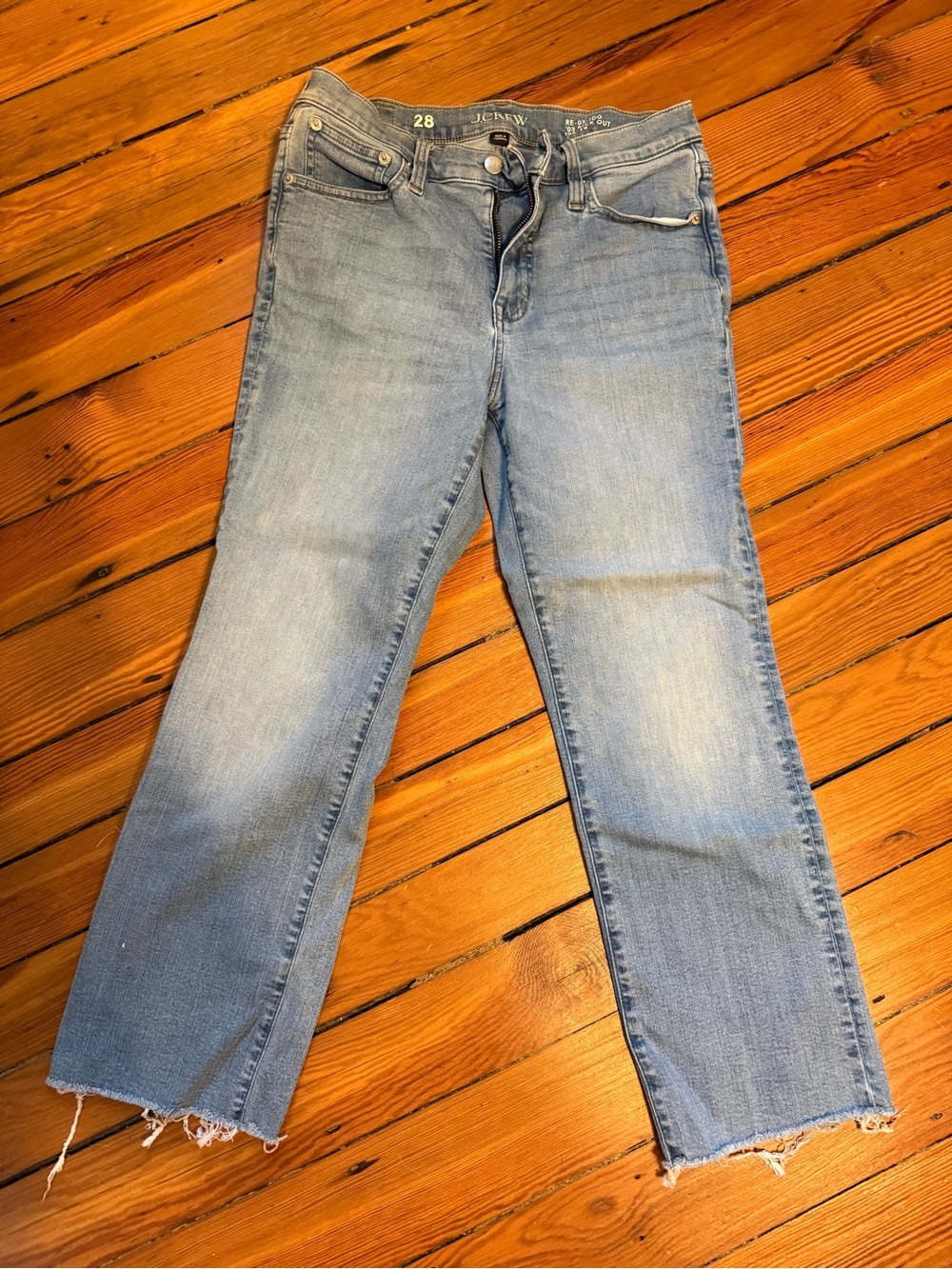J. Crew Women's Light Wash Straight-Leg Jeans